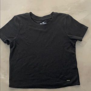 Hollister cropped waffle baby tee